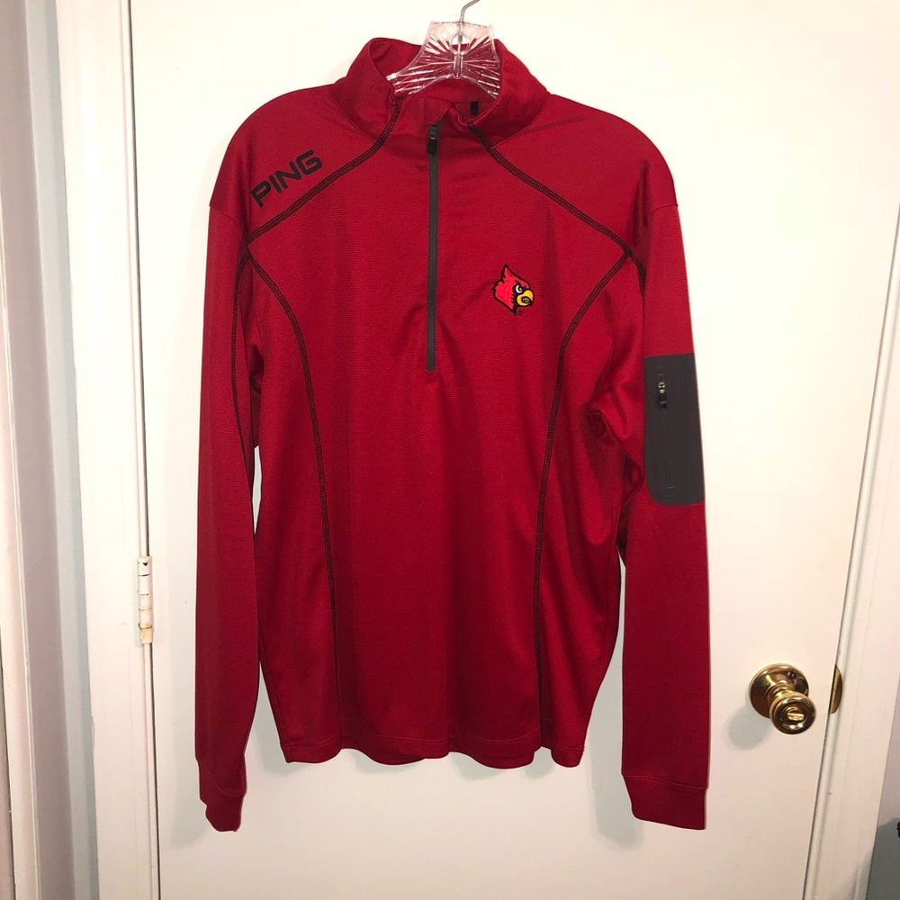PING | Louisville Red Golf Quarter Zip Medium